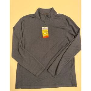 NWT Orvis Men's 1/4 Zip French Terry Navy Blue Sz M